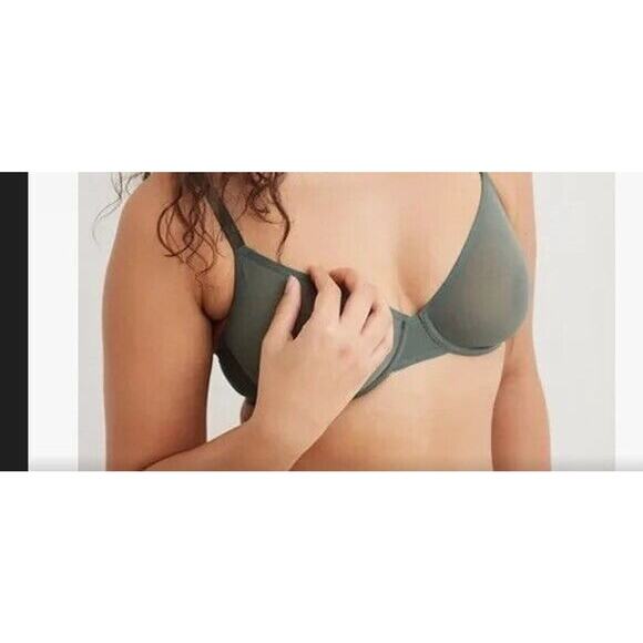 AEIRE Mesh Smoothez Bra's 34 D Full Coverage unlined underwire 2 Pack - Picture 6 of 7